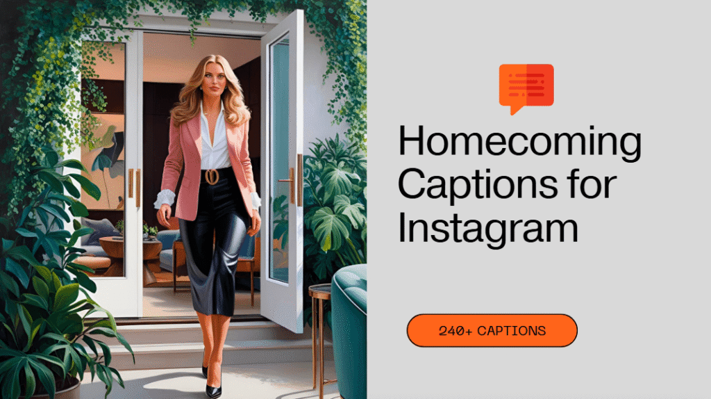 240+ Homecoming Captions for Instagram Funny, Cute & Romantic!